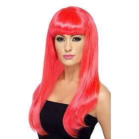 Smiffys Babelicious Neonrosa Peruk One size