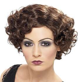 Smiffys Flirty Flapper Brun Peruk One size