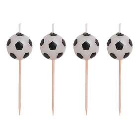 Unique Party Tårtljus Fotbollar 6-pack