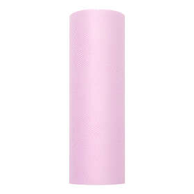 PartyDeco Tyll på Rulle Ljusrosa 0,15 x 9m