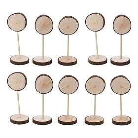 Chaks 10 Segnaposto In Legno Numerati Da 1 A 10 – Decorazione Per Matrimoni E Compleanni