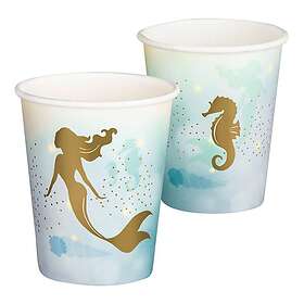 Mermaid Pappersmuggar 10-pack