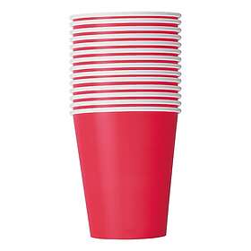 Unique Party Pappersmuggar Röda 14-pack