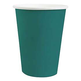 Santex 10 Bicchieri Di Cartone BIO Blu Marino 25 Cl | Gobelet Per Feste A Tema, Altezza 9 Cm