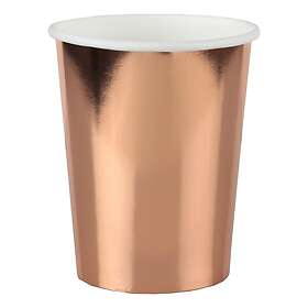 Santex Pappersmuggar Roséguld Metallic 10-pack