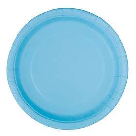 Unique Party Papperstallrikar Ljusblå 16-pack