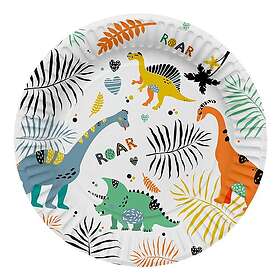 Folat Papperstallrikar Roar 8-pack