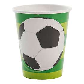 Fotbolls Papperstallrikar 18 cm