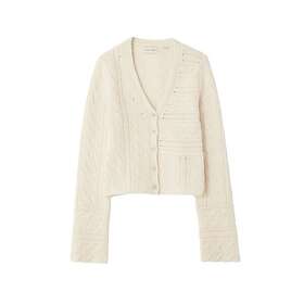 Dagmar Cable Knit Cardigan Stickat Dam