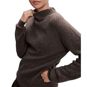 Davida Cashmere Rib Funnel Neck Sweater Dam