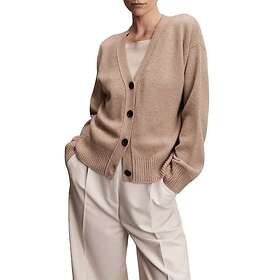 Davida V-neck Wide Cardigan Stickat Dam