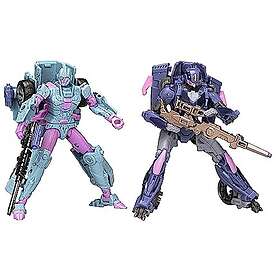 Hasbro Transformers Generations Legacy Evolution, Pack Deadeye Duel de 2 Figurines Senate Guard Autobot Javelin et Ascenticon Kaskade de 17,