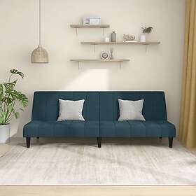 vidaXL Sovesofa 2-sæders blå sammet 337501