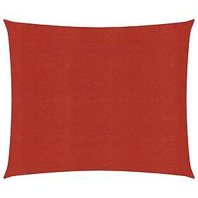 vidaXL Solsegel HDPE 2.5x3 m röd 311617