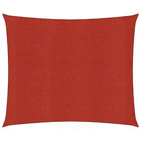 vidaXL Solsegel HDPE 6x6 m röd 311609