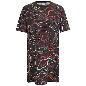 Fila Damöverraskningsklänning, svart färg Waves AOP, XS, Black Colour Waves Aop, XS