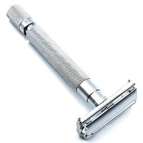 Parker Shaving 74R-SC Satin Chrome Textured Heavy Weight Butterfly Ope
