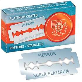 Merkur Super Platinum Rakblad, 10 enheter