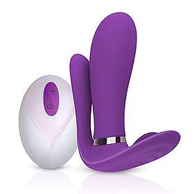 Purple Teazers Pleaser Vibrator Kraftfull vibrator för kvinnor med klitorisstimulator och fjärrkontroll Sexleksaker för kvinnor med anal, va