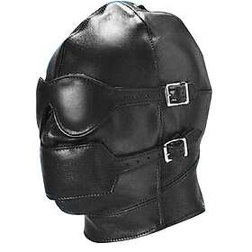 Locker Bondage Fetish Gimp-huva med skämt och ögonbindel