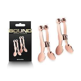 Rose Bound Nipple Clamps C1 Gold