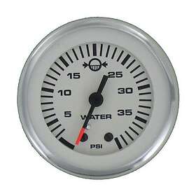 V eethree attentrycksmätare Lido, imfri, Ø52 mm, 12 , WP, siler/it, 0 40 psi giare