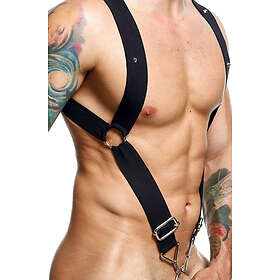 MaleBasics Straight Back Harness med Penisring