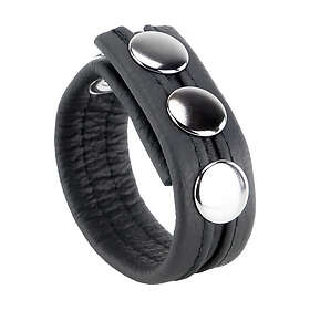 RED The Cockring En Cuir Black