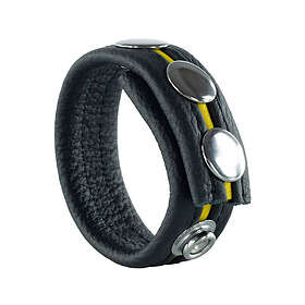 RED The Cockring En Cuir Black/Yellow