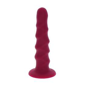 Get REAL - RIBBED DONG 12 CM RED
