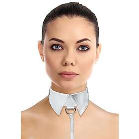 Ouch! by Shots – konstläder halsband med handbojor – rosa, 1-pack