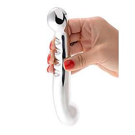 Master Series rostfritt stål elegans dubbel dildo