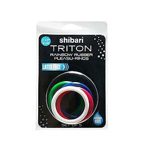 Shibari Triton Rainbow Rubber Pleasu-rings olika färger
