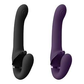 Vive Shots Satu Pulse-Wave & Vibrating Strapless Strapon Purple