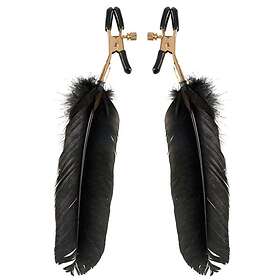 Fetish Fantasy FF Gold Feather Nipple Clamps