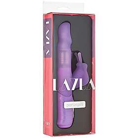 Layla Vibrator elegant med vridhuvud och kanin med kulor som masserar den vagina ingången