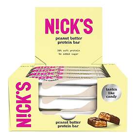 Nick's 12 X Soft Bar 50g Peanut Butter