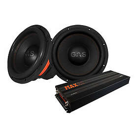 GAS Audio Power 2-pack MAX S1-12D1 & A2-2500.1DL