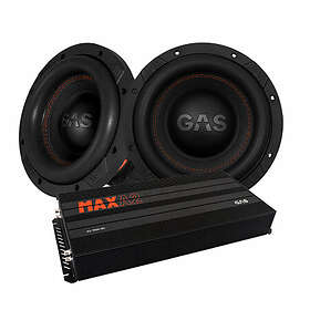 GAS Audio Power 2-pack MAX S1-8D1 & A2-1500.1D, baspaket