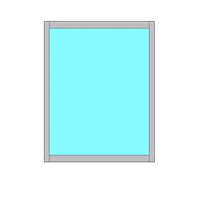 Novoroom Fast Fönsterparti Energi 1 Del Fönster 12x12 Vit 8311200123