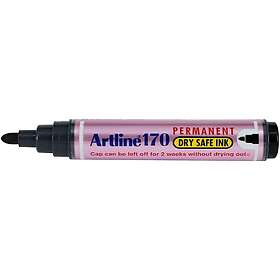 Artline Märkpenna 170 Dry Safe svart 12st