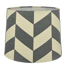 Oriva Herringbone Lampskärm Grå/Vit 25cm