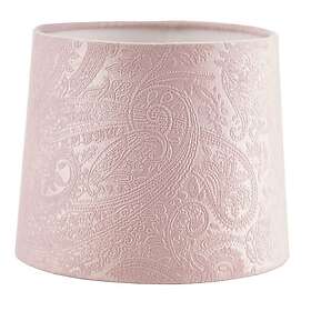 Oriva Lampskärm Sammet 20cm Paisley Rosa