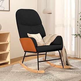 vidaXL Keinutuoli svart tyg 341048