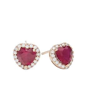 Lily and Rose Delphine Stud Earrings Pink Ruby Örhängen
