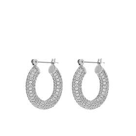 LUV AJ LUV AJ Pave Baby Amalfi Hoops Øreringer