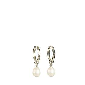 Syster P Treasurre Pearl Hoops Silver Örhängen