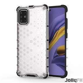 JollyFX Honeycomb Case rustning omslag med TPU Bumper till Samsung Galaxy S20 Genomskinlig