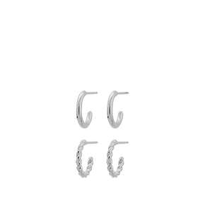 Edblad Duo Pair Creoles Steel Smycken & klockor