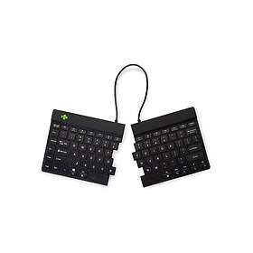 Split R-Go Break ergonomic wireless keyboard, Black (US)
